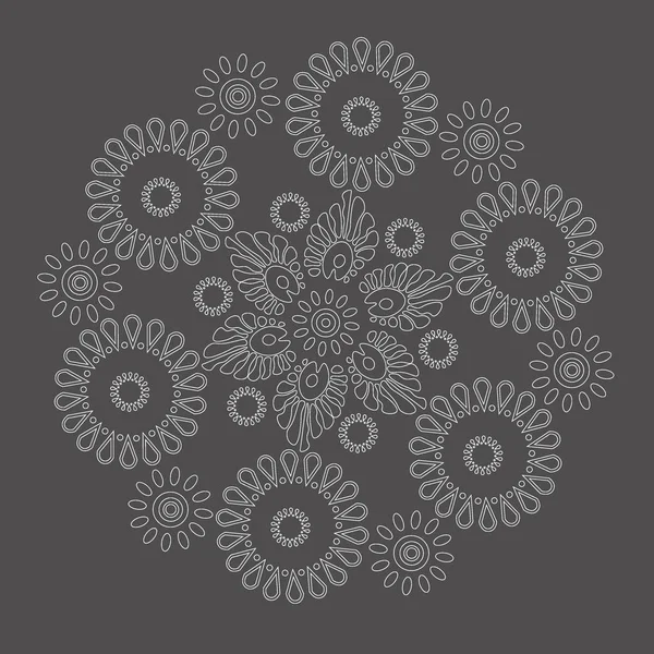 Gri arkaplanda desen