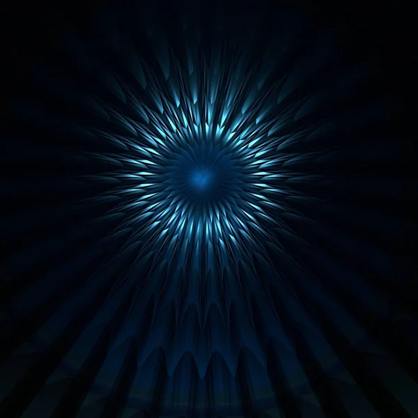 soyutlama. karanlık bir arka plan üzerinde çiçek. Blender ile yapılan illüstrasyon