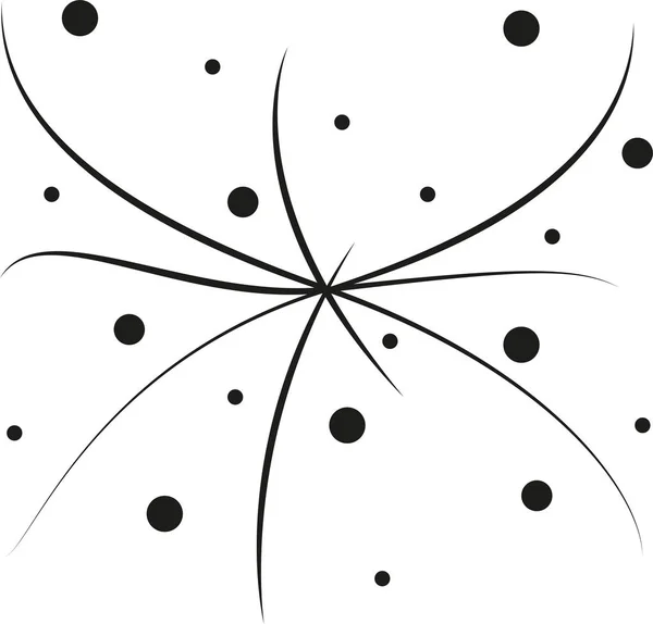 Vektör siyah soyut çizgi sanat çevreleri sorunsuz desen arka plan