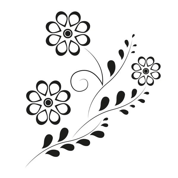 Sevimli Vintage çiçek tatil kartları set. çiçekler ve yaprakları ile 8 şekil. Tebrik için güzel siyah/beyaz arka plan kartları, davetiye