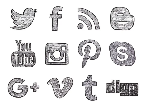 Facebook Garabatoストックベクター ロイヤリティフリーfacebook Garabatoイラスト Depositphotos