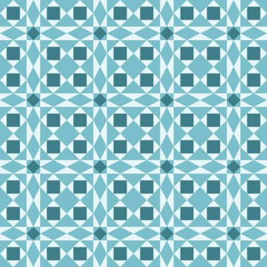 Vektör Dikişsiz desen arka plan illüstrasyon mavi tonları ile geometrik şekillerden su etkisi gösteren