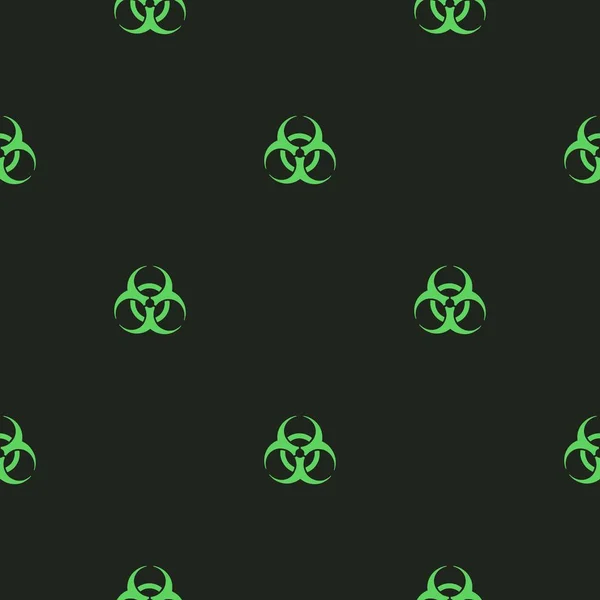 Ilustracja Wektorowa Koncepcji Toksyczne Zagrożenia Biohazard Symbol Tło Wzór — Wektor stockowy