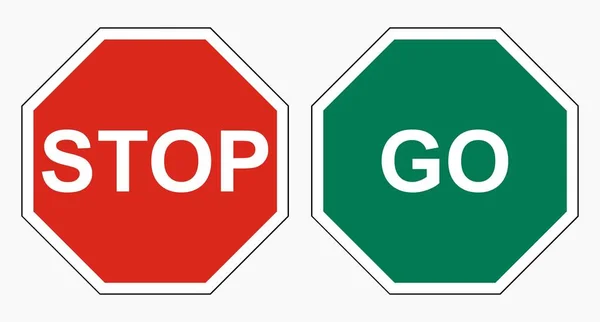 Vector Illustratie Van Hoge Kwaliteit Van Stopbord Aanmelden Geïsoleerd Een — Stockvector