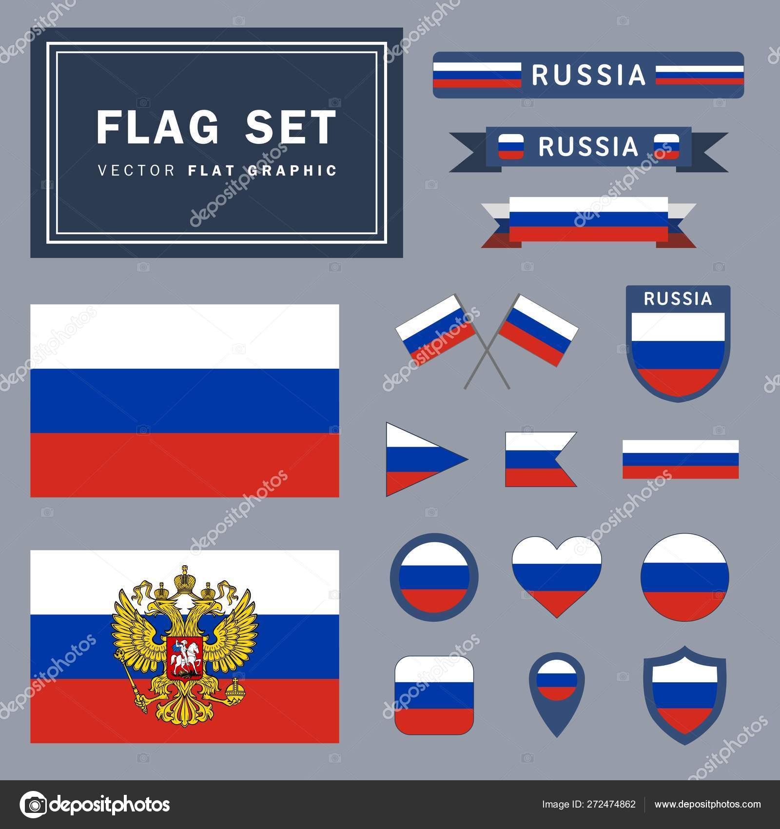 Russia flag with letter z, Stock vector