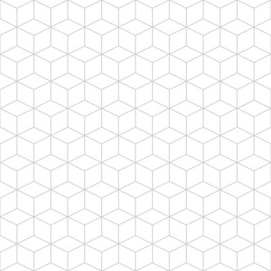 Vektör yüksek kaliteli dikişsiz ince desen. Modern şık soyut doku. Kübik elemanlardan geometrik karoları yineleme