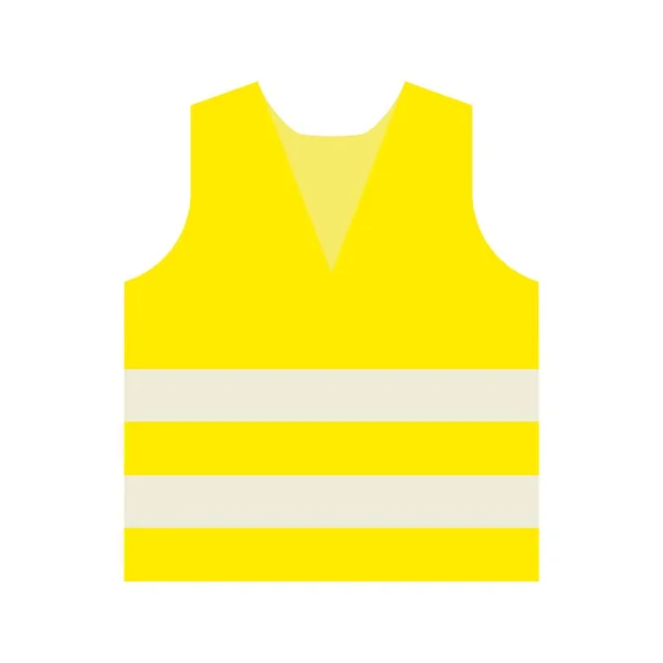 Vektor Hochwertige Symbol Logo Illustration Eines Arbeiters Gelbe Weste Isoliert — Stockvektor