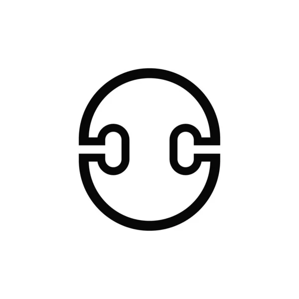 Vektorová Ilustrace Starověkého Symbolu Boeotiho Štítu Černá Ikona Izolovaná Bílém — Stockový vektor