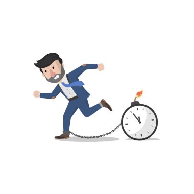 Teslim tarihi olan bir işçi.