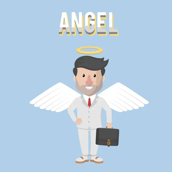 Anioł Jego Uroczy Uśmiech — Wektor stockowy