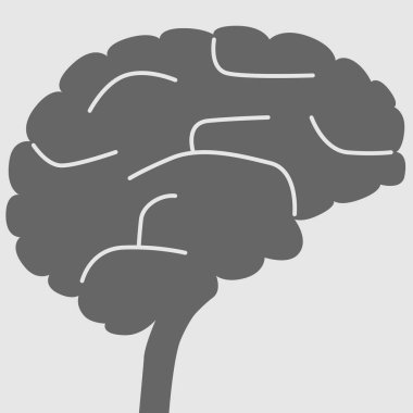 Bir insan beyni Basitleştirilmiş illüstrasyon istihbarat için kavram olarak