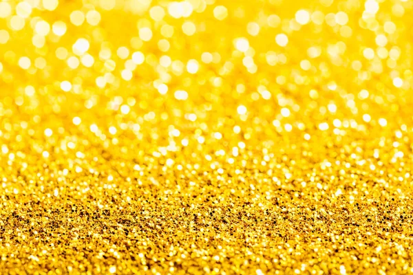 Gold Glitter Macro Textura Primer Plano Con Poca Profundidad Campo —  Fotos de Stock