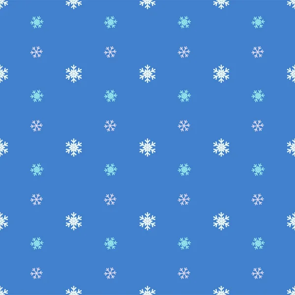 Patrón de copos de nieve sin costuras Fondo para Navidad y Año Nuevo — Vector de stock