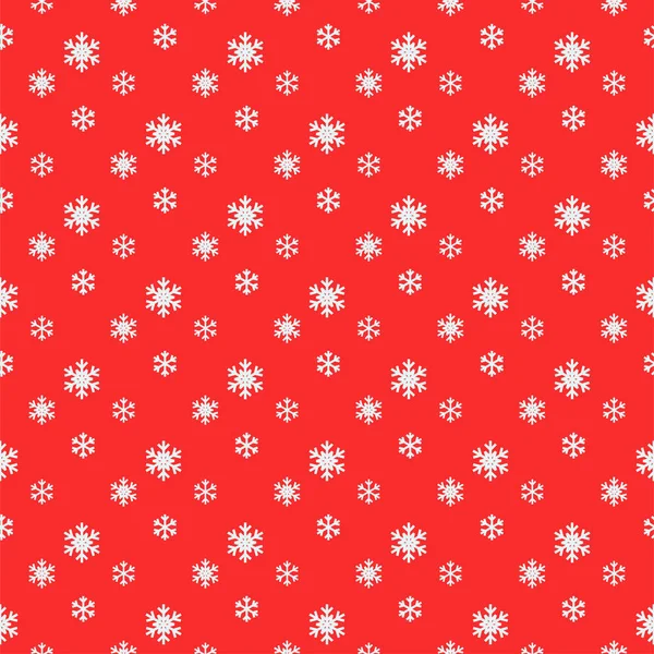 Modèle de flocons de neige sans couture Fond pour Noël et Nouvel An — Image vectorielle