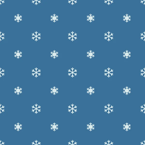 Patrón de copos de nieve sin costuras Fondo para Navidad y Año Nuevo — Archivo Imágenes Vectoriales