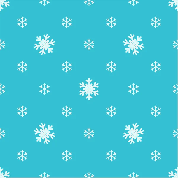 Seamless Snowflakes pattern Background for Christmas and New year — Stock Vector