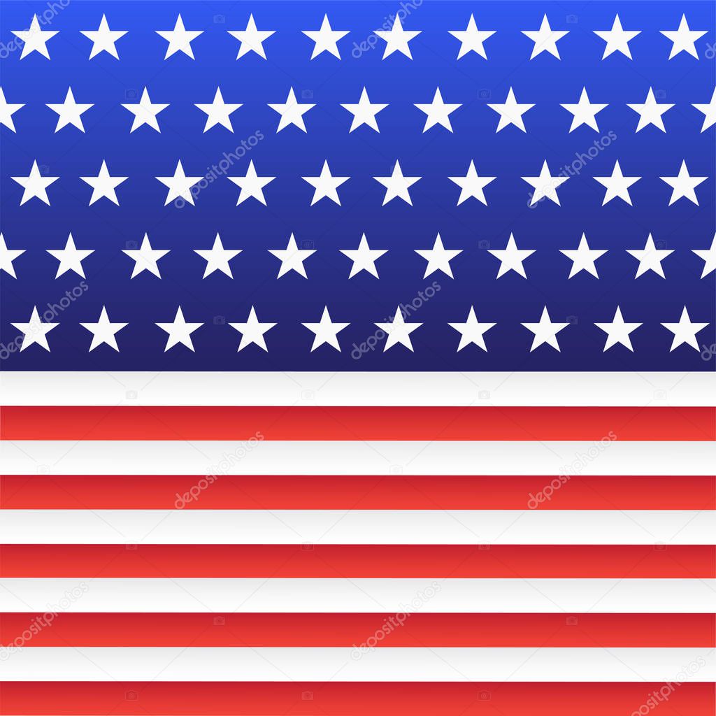 A fragment of the National Flag of the United States. Abstract Background