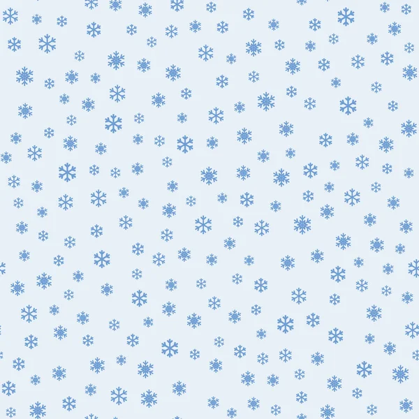 Patrón sin costuras de Navidad con copos de nieve en un fondo claro — Vector de stock