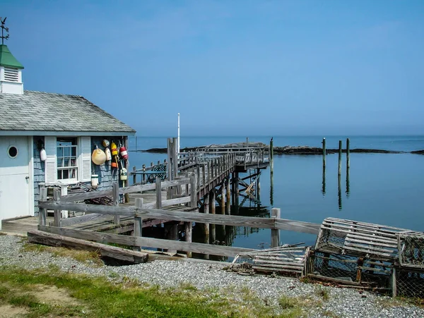 Maison Pêcheur Bord Lac Cap Breton Novia Scotla Canada — Photo