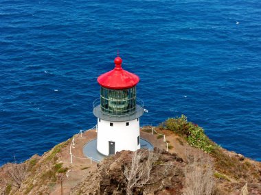 Hawaii lighthouse Makapuu Point clipart