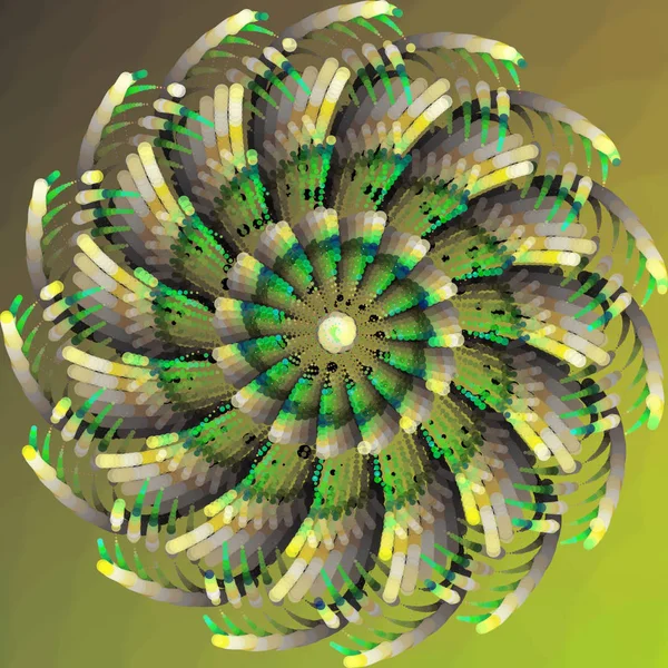 Sonunda Fraktal Spirali Ortaya Çıktı — Stok fotoğraf