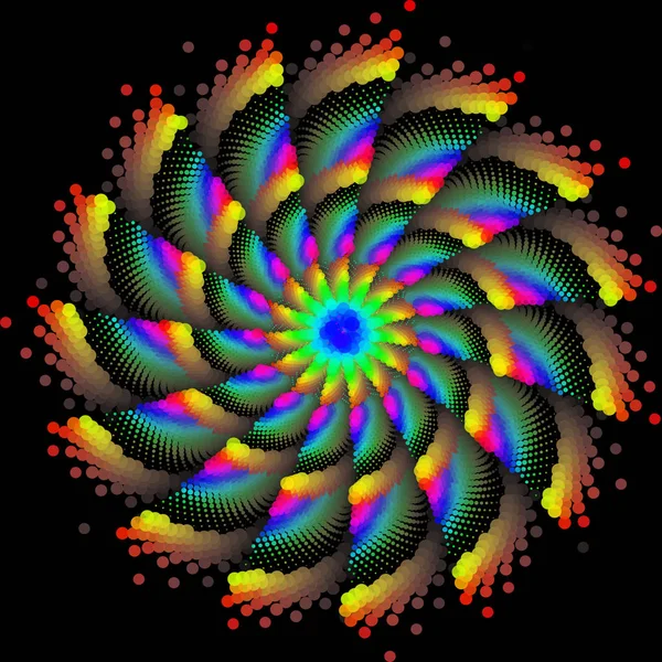 Fleur Eventail Spirale — Zdjęcie stockowe