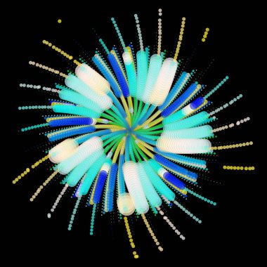 Gebelik çiçekli en cercles pleins. Motif pamuk