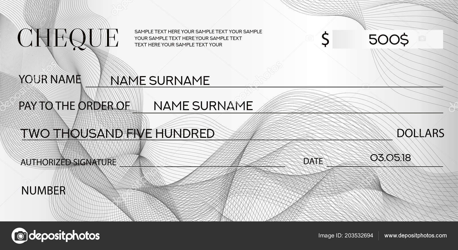Cheque Check Template Chequebook Template Blank Bank Cheque With Regard To Blank Business Check Template
