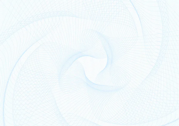 Padrão Guilhochê Abstrato Textura Linha Complicada Vetorial Fundo Azul Branco — Vetor de Stock