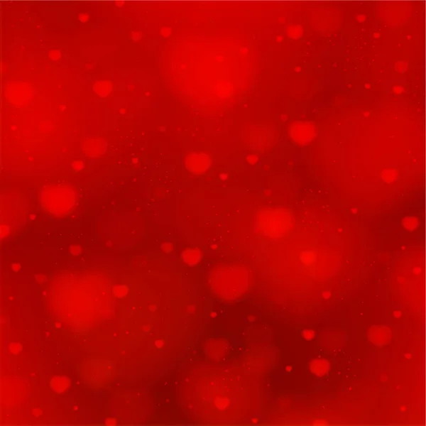 Rode Achtergrond Met Hart Kastanjebruine Vector Achtergrond Met Romantische Prachtig — Stockvector