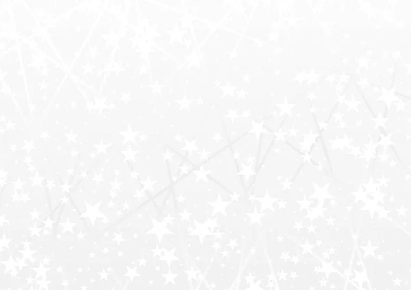 Weißer Hintergrund Mit Sternen Und Abstrakten Linien Geometrisches Formmuster Ferienkulisse — Stockfoto