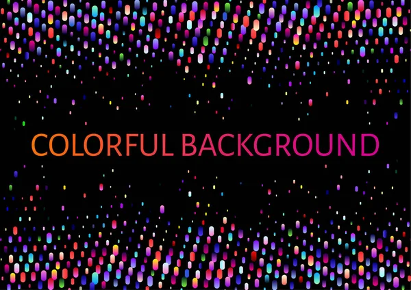 Patrón Colorido Con Puntos Circulares Brillantes Líneas Verticales Arco Iris — Archivo Imágenes Vectoriales