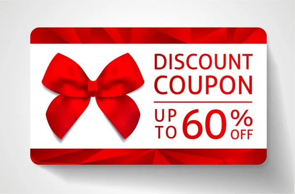 Coupon Réduction Avec Fond Polygone Abstrait Motif Poly Géométrique Texture — Image vectorielle