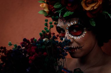 Catrina sesion birkaç gün befor Meksika ölü kutlama günü
