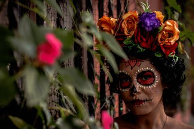 Catrina sesion birkaç gün befor Meksika ölü kutlama günü
