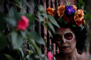 Catrina sesion birkaç gün befor Meksika ölü kutlama günü