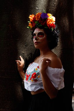 Catrina sesion birkaç gün befor Meksika ölü kutlama günü