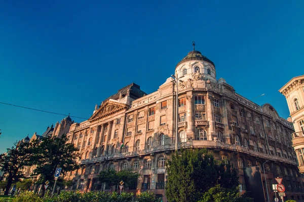 Ministry of interior of Hungary building on sunset in Budapest