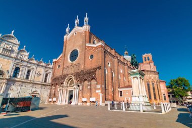 Venice, İtalya - 04 Ağustos 2017: Basilica Santi Giovanni-e-Paolo Venedik