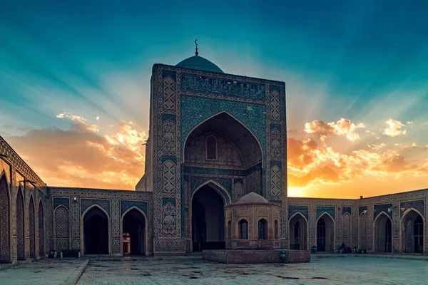 Innenhof Der Kalyanischen Moschee Bei Sonnenuntergang Buchara Usbekistan — Stockfoto