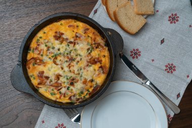 Kahvaltı - pişmiş omlet