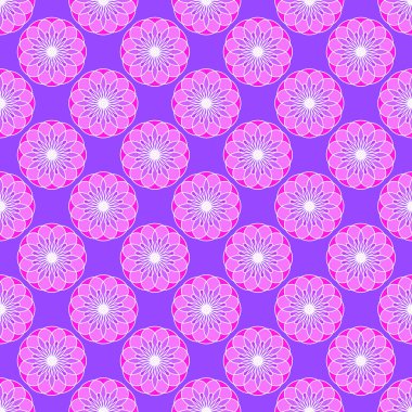 Soyut çiçek desenli menekşe arka plan üzerinde