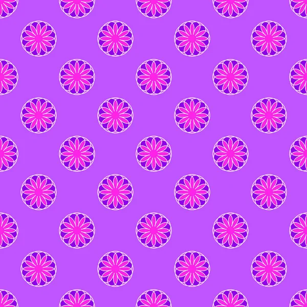 Абстрактный Цветочный Узор Фиолетовом Фоне — стоковый вектор