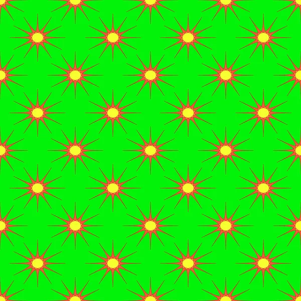 ネオン緑の背景に抽象的なシームレス パターン — ストック写真