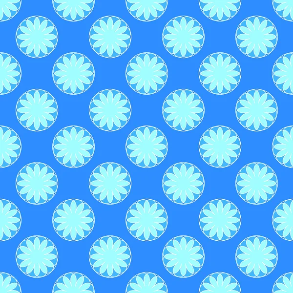 Seamless pattern on the blue background — Stock Vector