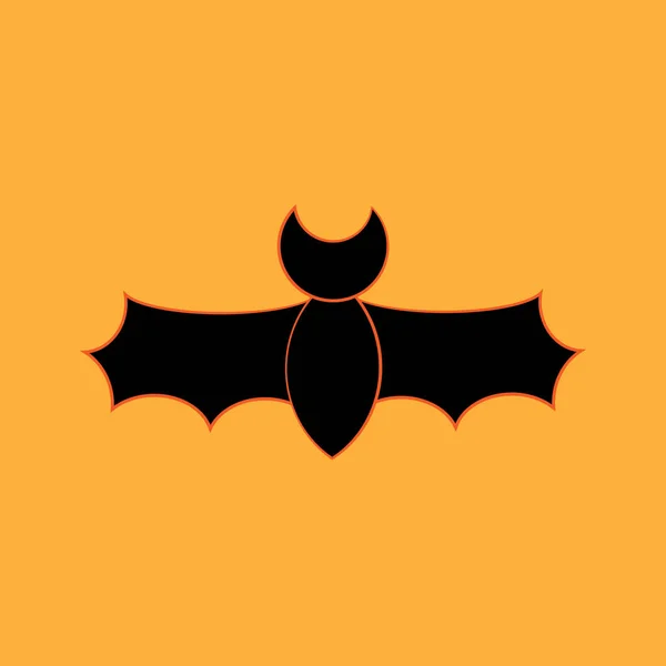 Turuncu arka planda Batman — Stok Vektör