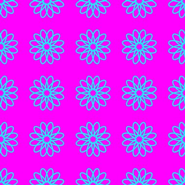 Mor arkaplanda soyut çiçek deseni var.