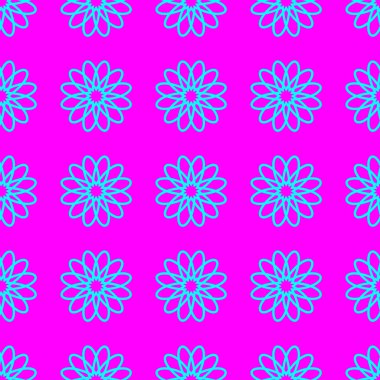 Mor arkaplanda soyut çiçek deseni var.