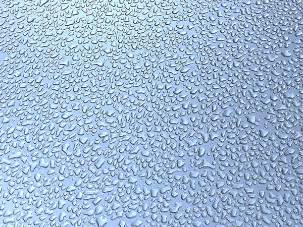 water drops evenly on a smooth surface
