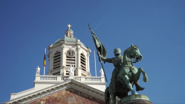 Bruxelas Bélgica 2018 Vista Bruxelas — Vídeo de Stock